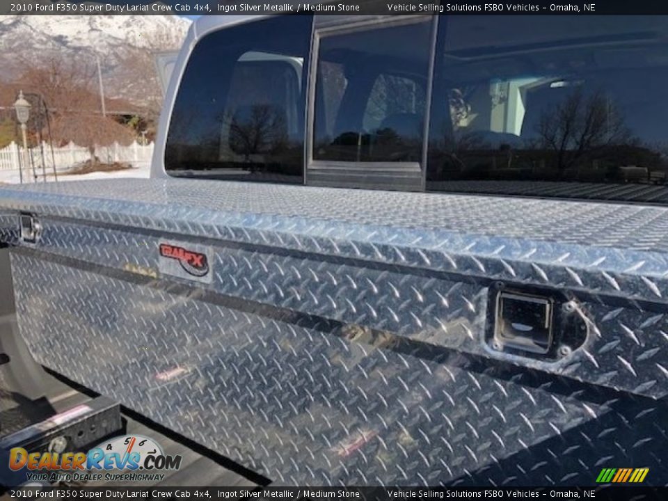 2010 Ford F350 Super Duty Lariat Crew Cab 4x4 Ingot Silver Metallic / Medium Stone Photo #8