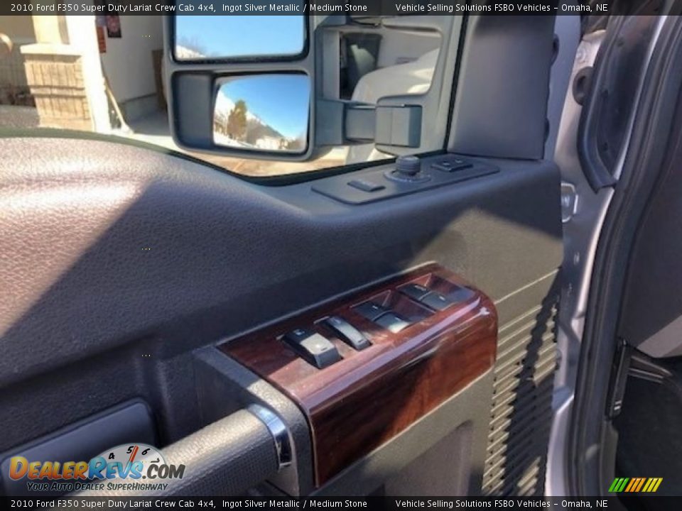 2010 Ford F350 Super Duty Lariat Crew Cab 4x4 Ingot Silver Metallic / Medium Stone Photo #15