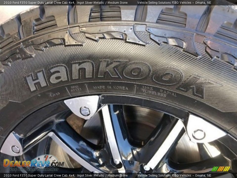 2010 Ford F350 Super Duty Lariat Crew Cab 4x4 Ingot Silver Metallic / Medium Stone Photo #21