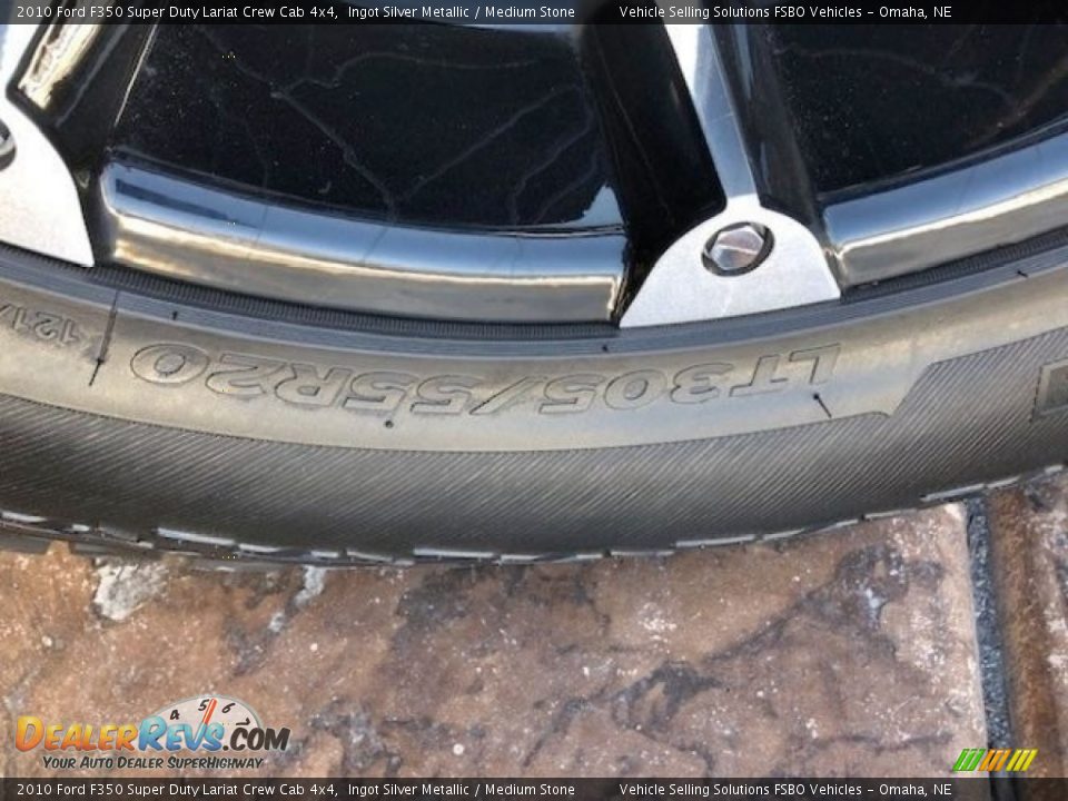 2010 Ford F350 Super Duty Lariat Crew Cab 4x4 Ingot Silver Metallic / Medium Stone Photo #22