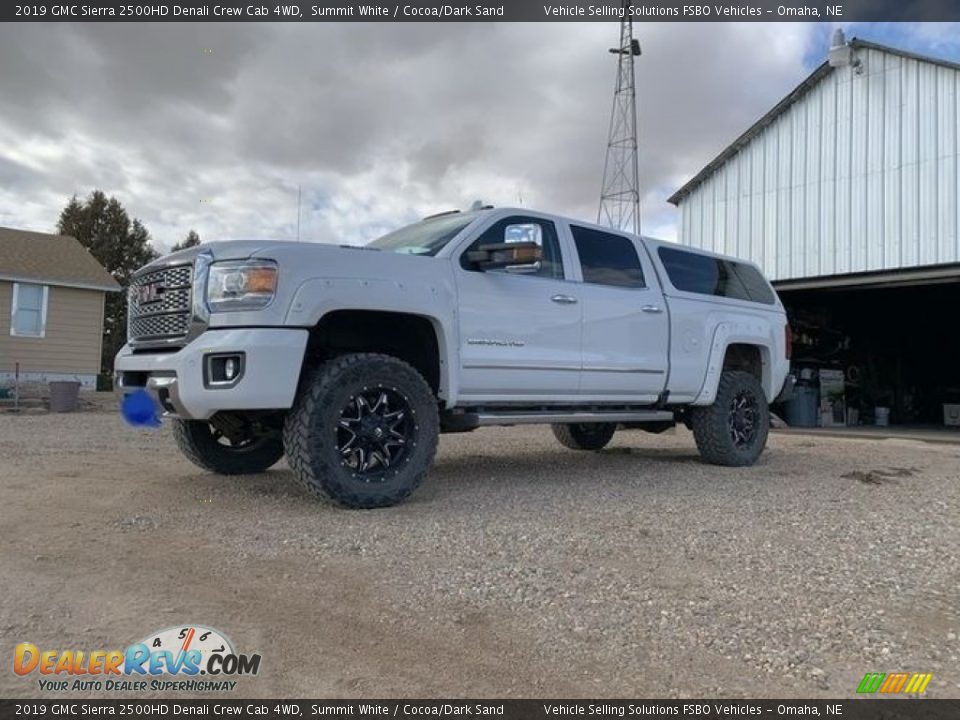 2019 GMC Sierra 2500HD Denali Crew Cab 4WD Summit White / Cocoa/Dark Sand Photo #1