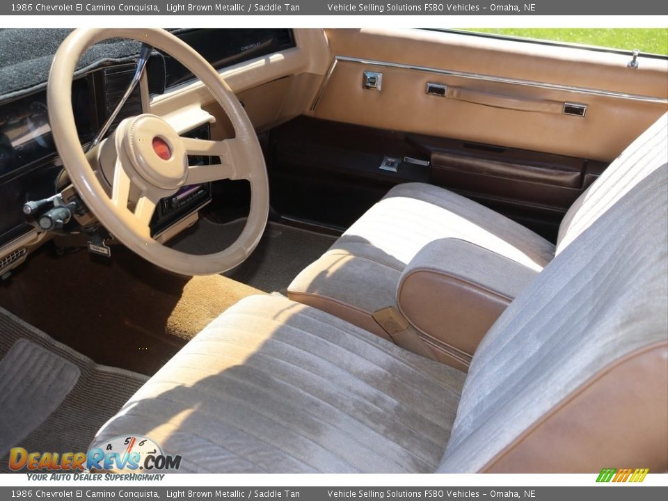 Saddle Tan Interior - 1986 Chevrolet El Camino Conquista Photo #5