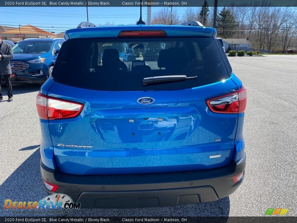 2020 Ford EcoSport SE Blue Candy Metallic / Ebony Black Photo #3