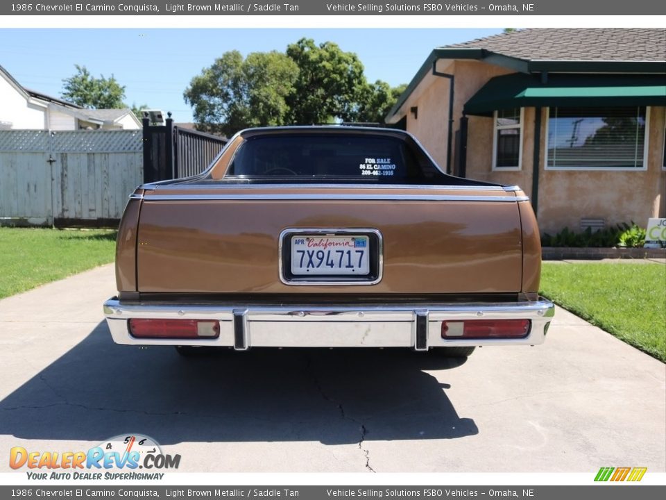 1986 Chevrolet El Camino Conquista Light Brown Metallic / Saddle Tan Photo #11