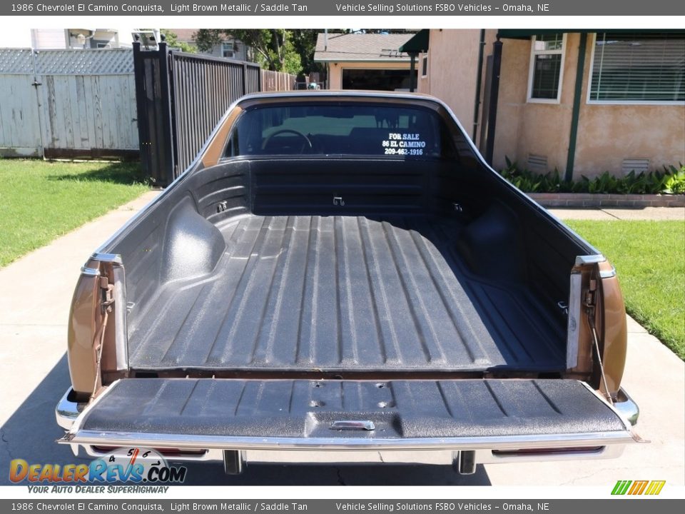 1986 Chevrolet El Camino Conquista Light Brown Metallic / Saddle Tan Photo #12