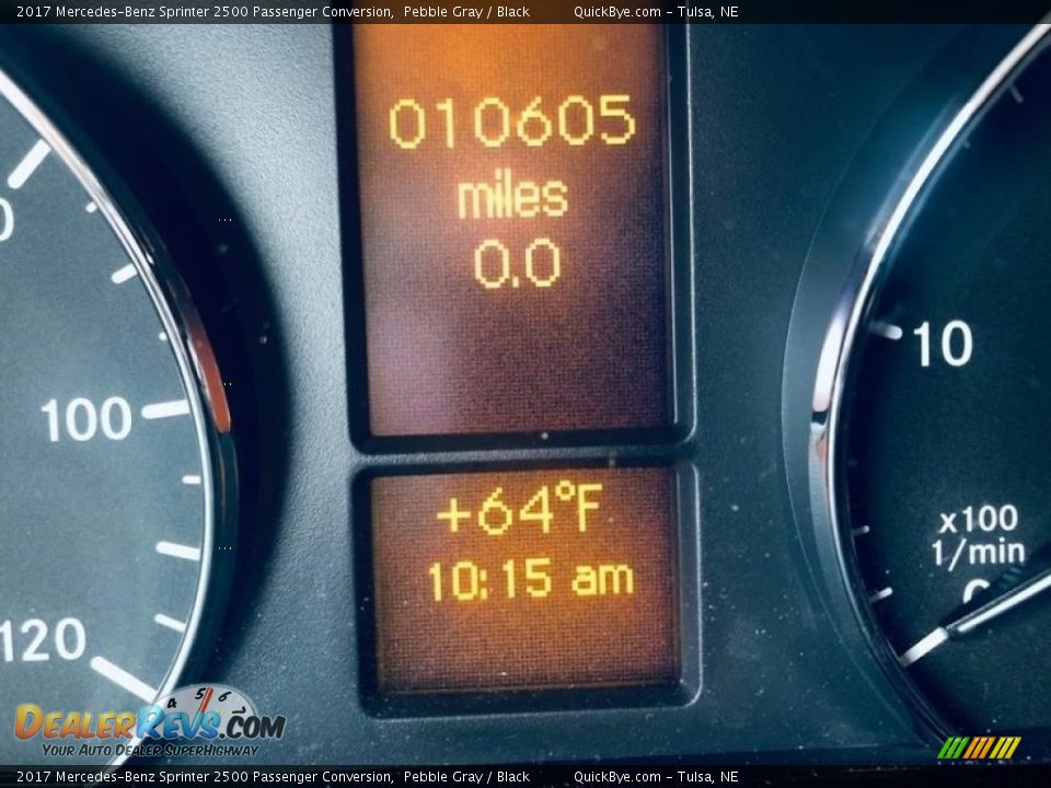 2017 Mercedes-Benz Sprinter 2500 Passenger Conversion Pebble Gray / Black Photo #11