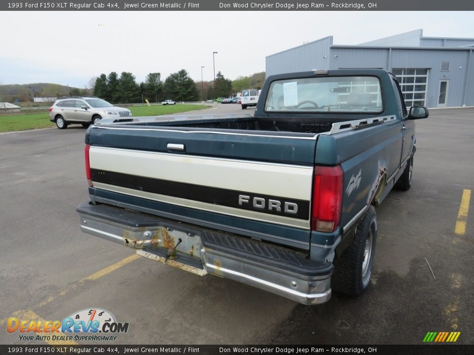 1993 Ford F150 XLT Regular Cab 4x4 Jewel Green Metallic / Flint Photo #14