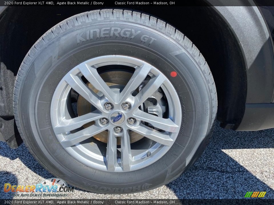 2020 Ford Explorer XLT 4WD Agate Black Metallic / Ebony Photo #6