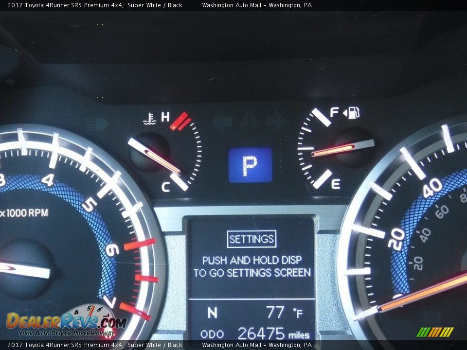 2017 Toyota 4Runner SR5 Premium 4x4 Super White / Black Photo #32