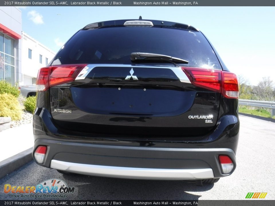 2017 Mitsubishi Outlander SEL S-AWC Labrador Black Metallic / Black Photo #14