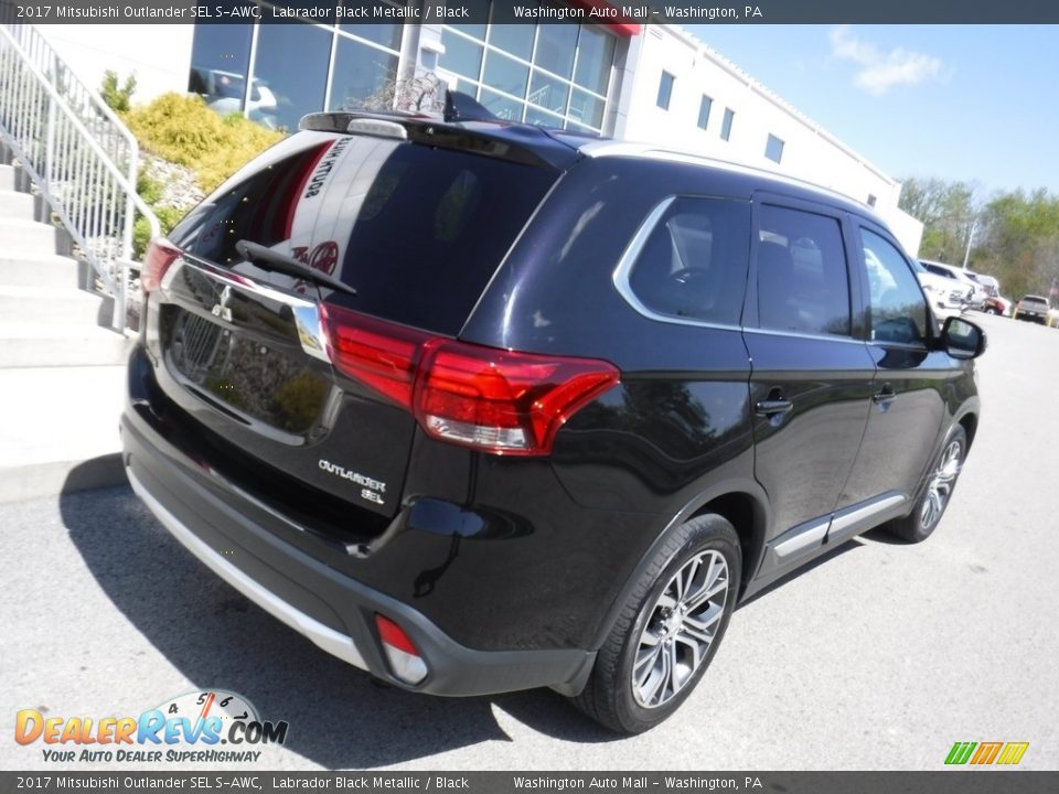 2017 Mitsubishi Outlander SEL S-AWC Labrador Black Metallic / Black Photo #15