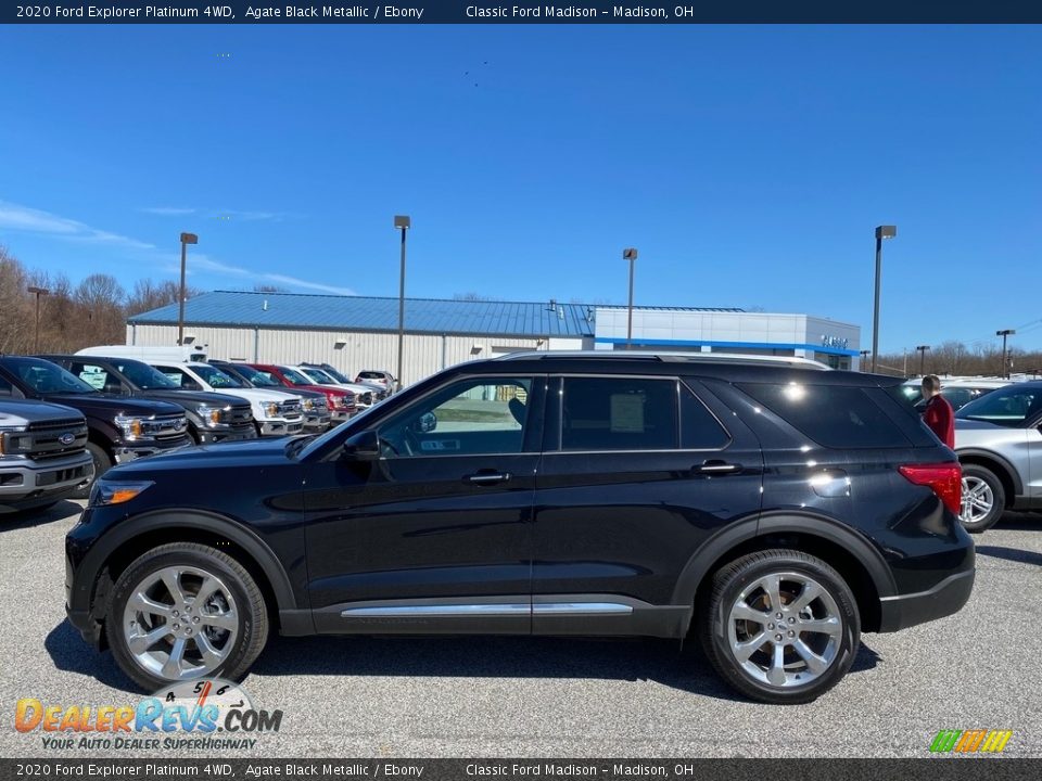 2020 Ford Explorer Platinum 4WD Agate Black Metallic / Ebony Photo #2
