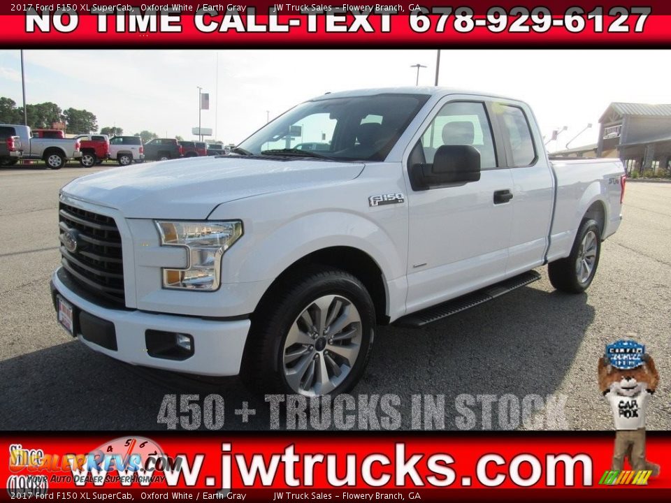 2017 Ford F150 XL SuperCab Oxford White / Earth Gray Photo #1