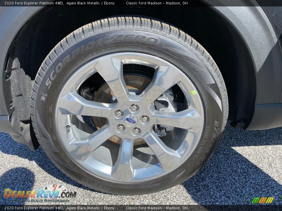 2020 Ford Explorer Platinum 4WD Agate Black Metallic / Ebony Photo #6