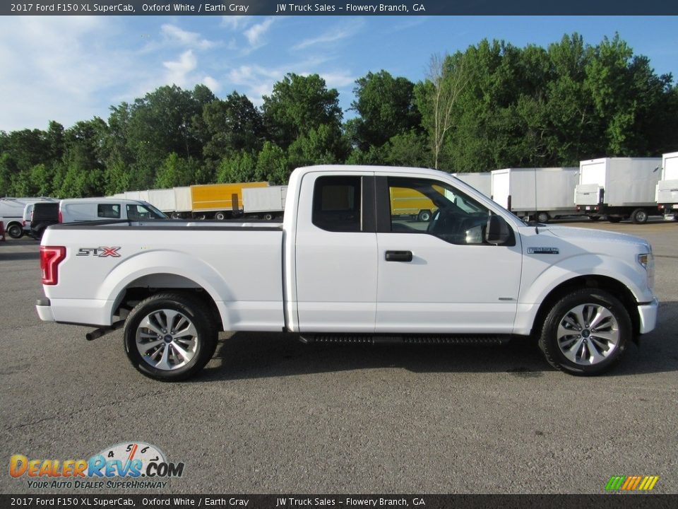 2017 Ford F150 XL SuperCab Oxford White / Earth Gray Photo #7