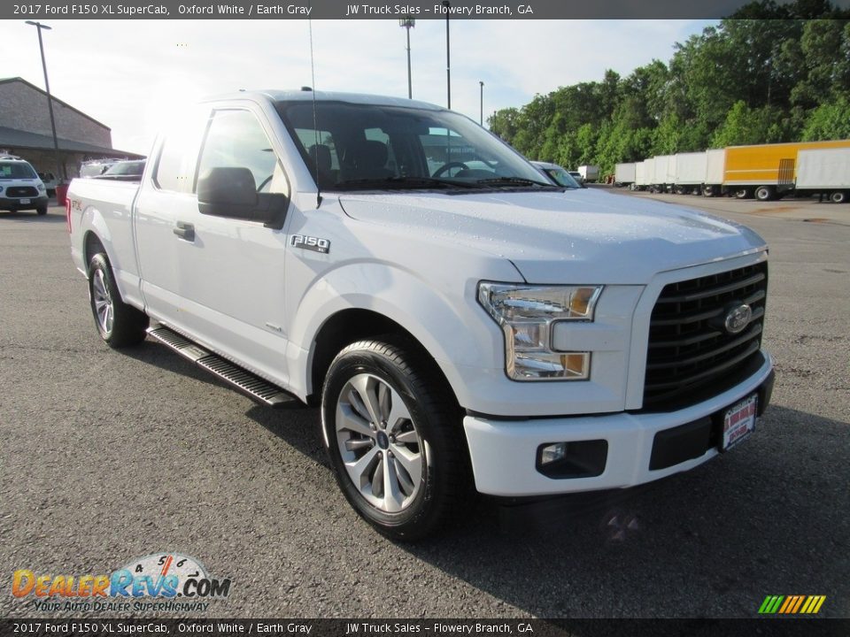 2017 Ford F150 XL SuperCab Oxford White / Earth Gray Photo #8