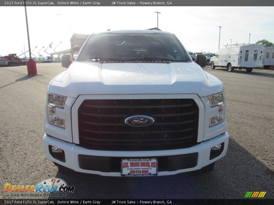 2017 Ford F150 XL SuperCab Oxford White / Earth Gray Photo #9