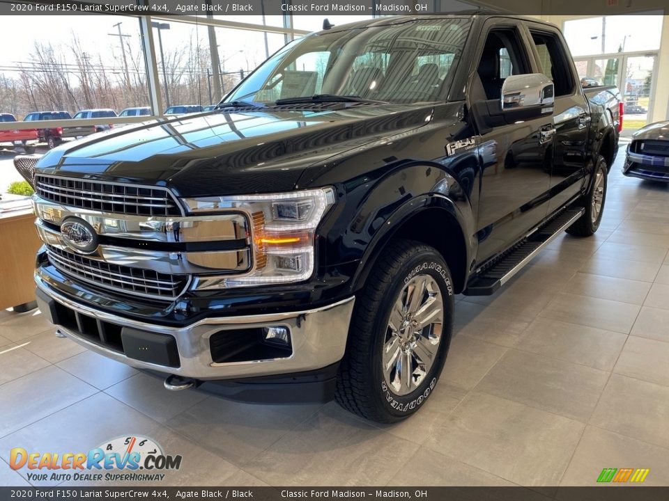 2020 Ford F150 Lariat SuperCrew 4x4 Agate Black / Black Photo #1