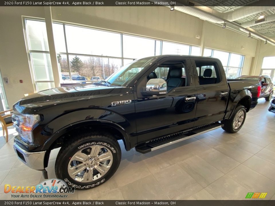 2020 Ford F150 Lariat SuperCrew 4x4 Agate Black / Black Photo #2