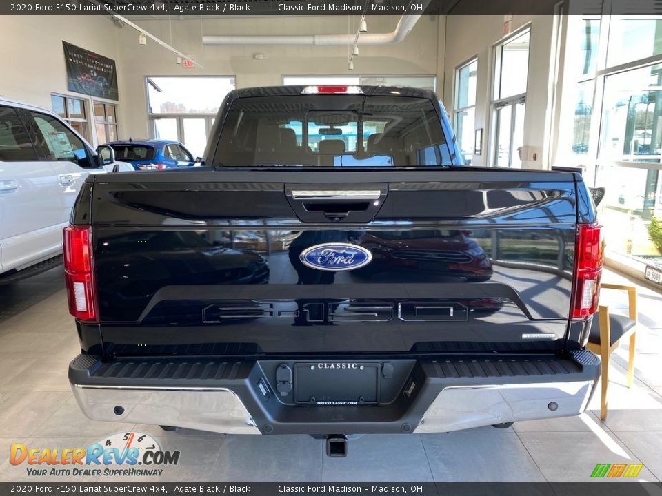 2020 Ford F150 Lariat SuperCrew 4x4 Agate Black / Black Photo #3