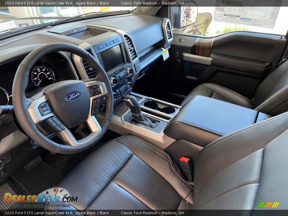 2020 Ford F150 Lariat SuperCrew 4x4 Agate Black / Black Photo #4