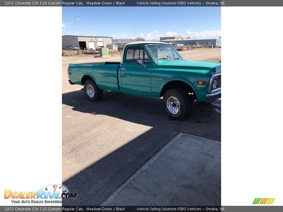 1972 Chevrolet C/K C10 Custom Regular Cab Meadow Green / Black Photo #2