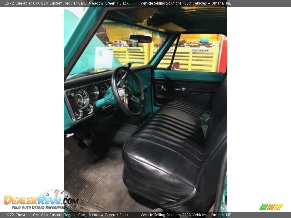 1972 Chevrolet C/K C10 Custom Regular Cab Meadow Green / Black Photo #5