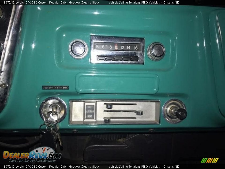 1972 Chevrolet C/K C10 Custom Regular Cab Meadow Green / Black Photo #6