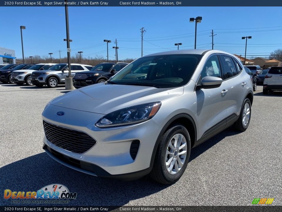 2020 Ford Escape SE Ingot Silver Metallic / Dark Earth Gray Photo #1