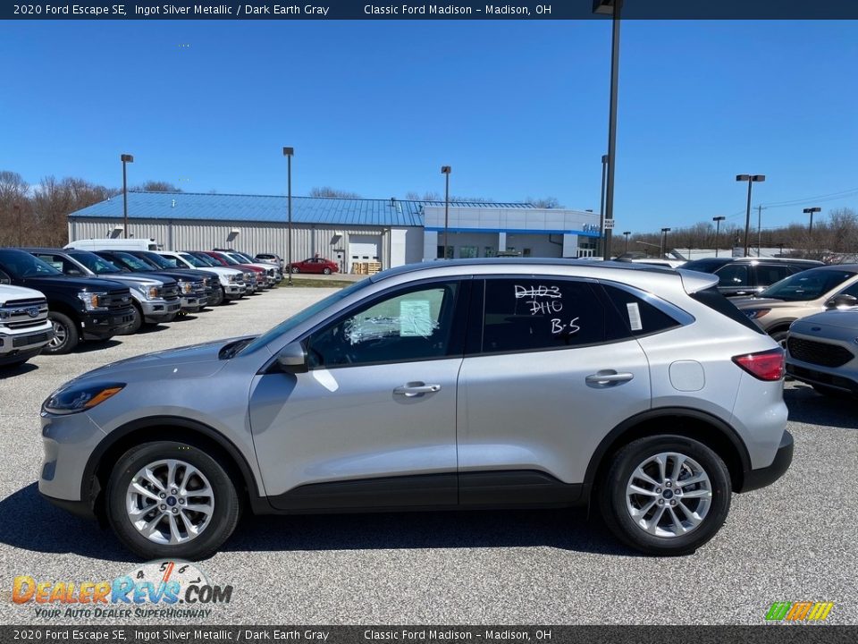 2020 Ford Escape SE Ingot Silver Metallic / Dark Earth Gray Photo #2