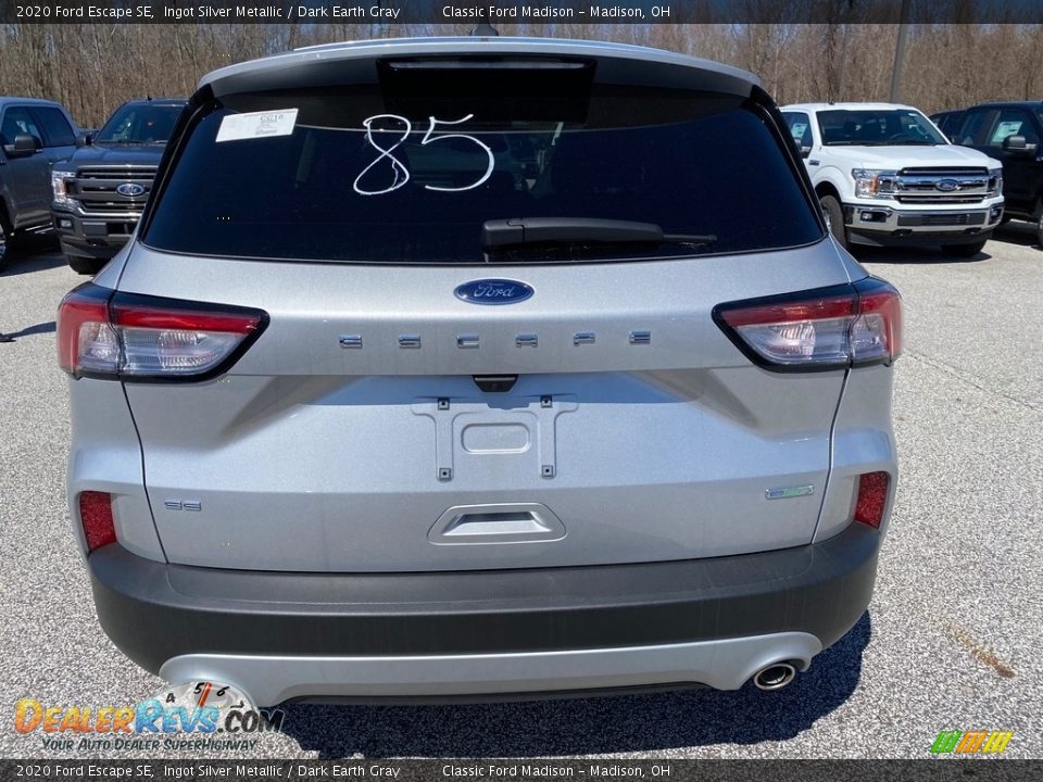 2020 Ford Escape SE Ingot Silver Metallic / Dark Earth Gray Photo #3