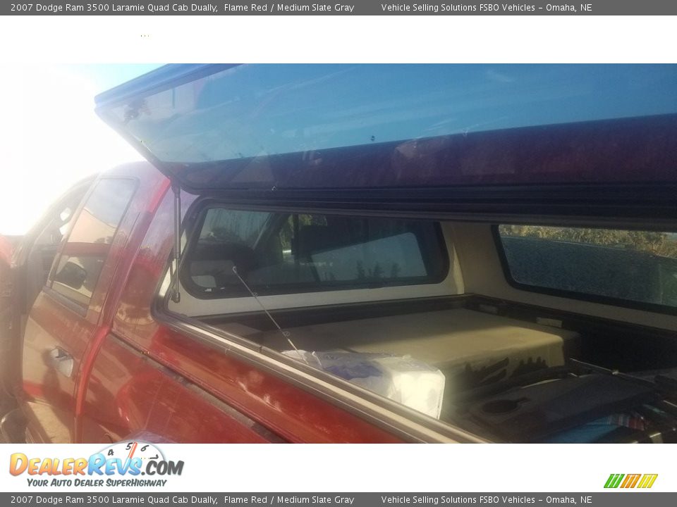 2007 Dodge Ram 3500 Laramie Quad Cab Dually Flame Red / Medium Slate Gray Photo #10
