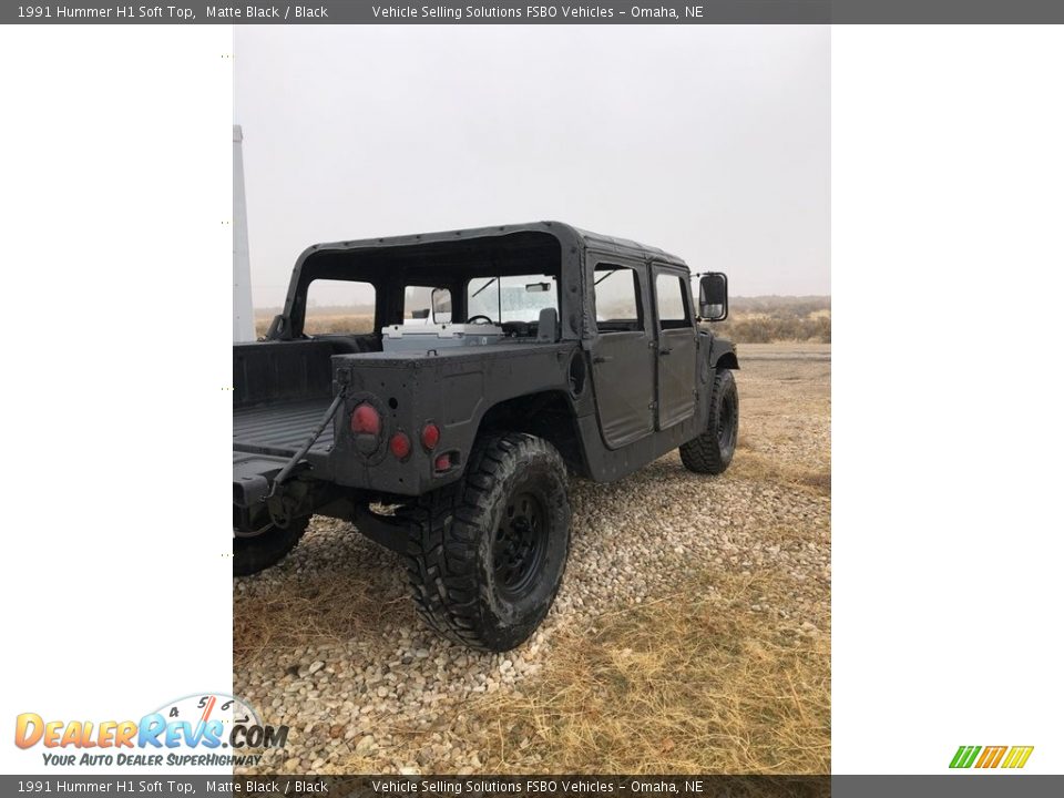 1991 Hummer H1 Soft Top Matte Black / Black Photo #5