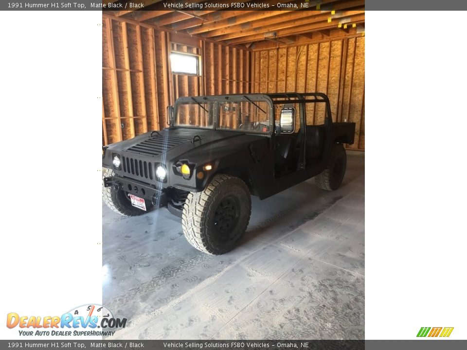 Matte Black 1991 Hummer H1 Soft Top Photo #9