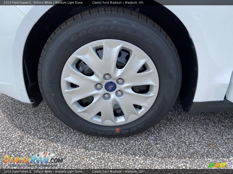 2020 Ford Fusion S Oxford White / Medium Light Stone Photo #6