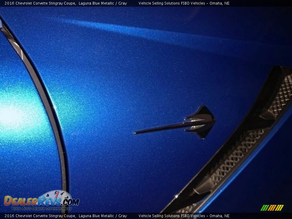 2016 Chevrolet Corvette Stingray Coupe Laguna Blue Metallic / Gray Photo #3