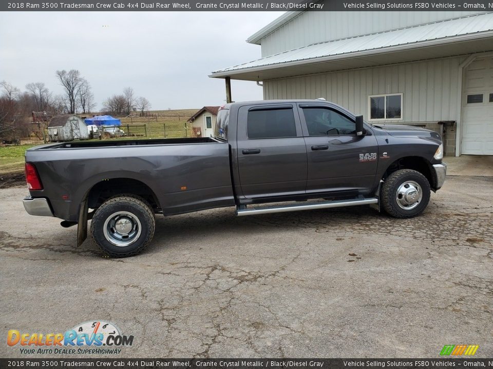 2018 Ram 3500 Tradesman Crew Cab 4x4 Dual Rear Wheel Granite Crystal Metallic / Black/Diesel Gray Photo #6