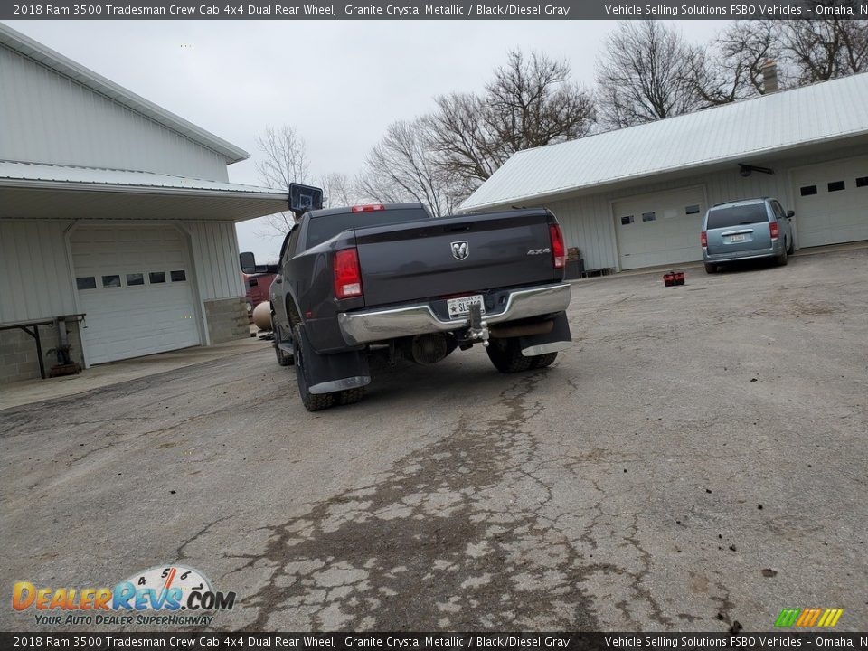 2018 Ram 3500 Tradesman Crew Cab 4x4 Dual Rear Wheel Granite Crystal Metallic / Black/Diesel Gray Photo #8