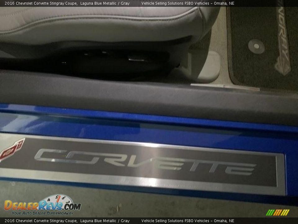 2016 Chevrolet Corvette Stingray Coupe Laguna Blue Metallic / Gray Photo #10
