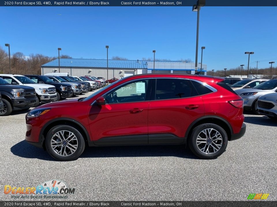 2020 Ford Escape SEL 4WD Rapid Red Metallic / Ebony Black Photo #2