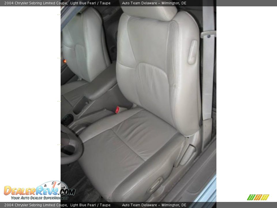 2004 Chrysler Sebring Limited Coupe Light Blue Pearl / Taupe Photo #6
