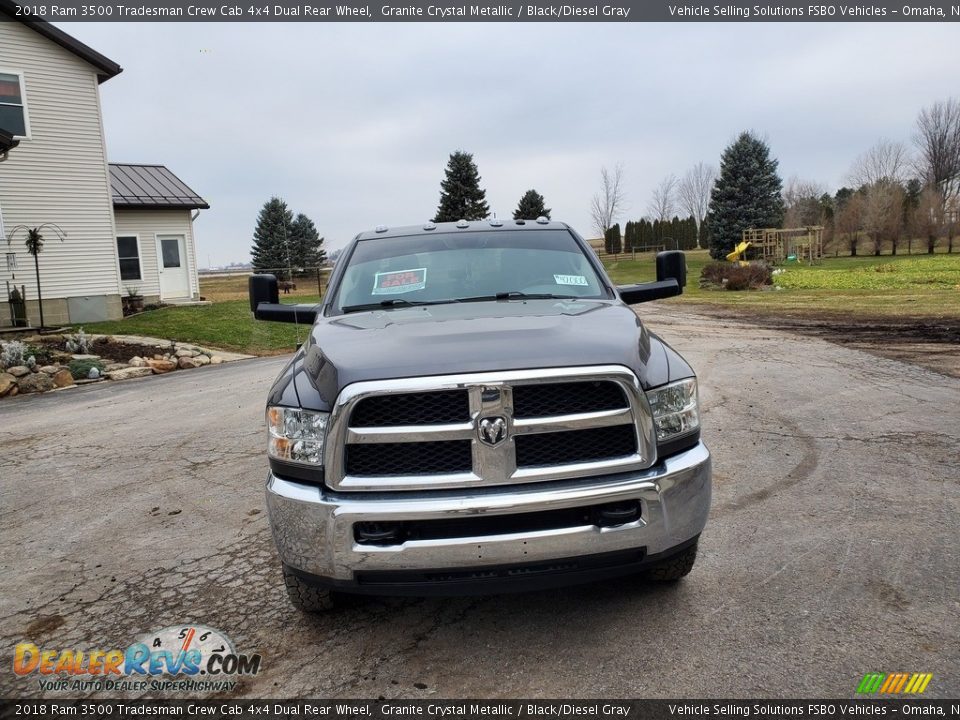 2018 Ram 3500 Tradesman Crew Cab 4x4 Dual Rear Wheel Granite Crystal Metallic / Black/Diesel Gray Photo #12