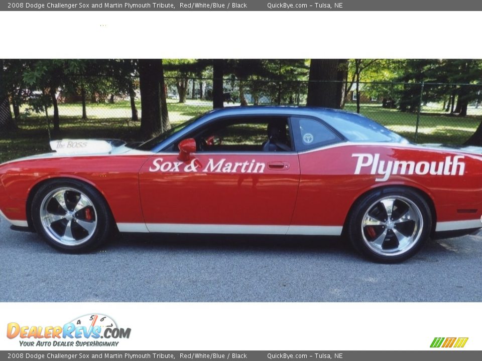 Red/White/Blue 2008 Dodge Challenger Sox and Martin Plymouth Tribute Photo #1