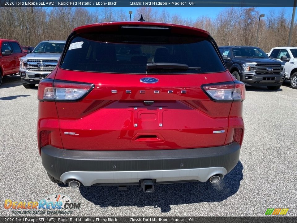 2020 Ford Escape SEL 4WD Rapid Red Metallic / Ebony Black Photo #3