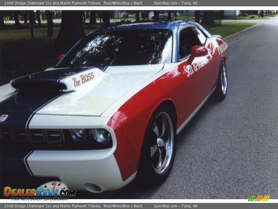 Front 3/4 View of 2008 Dodge Challenger Sox and Martin Plymouth Tribute Photo #2
