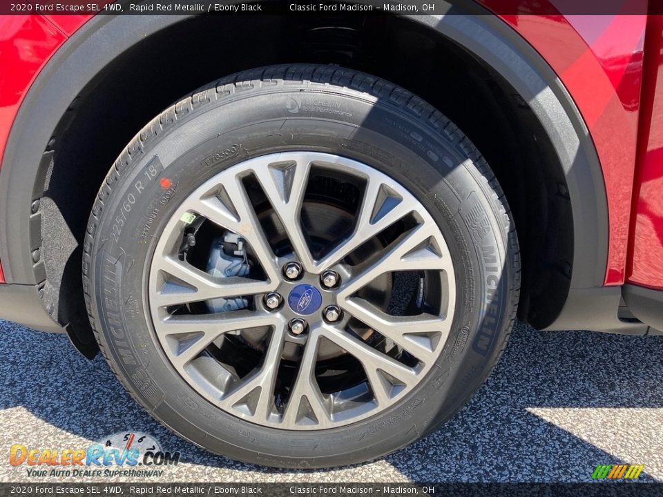 2020 Ford Escape SEL 4WD Rapid Red Metallic / Ebony Black Photo #6