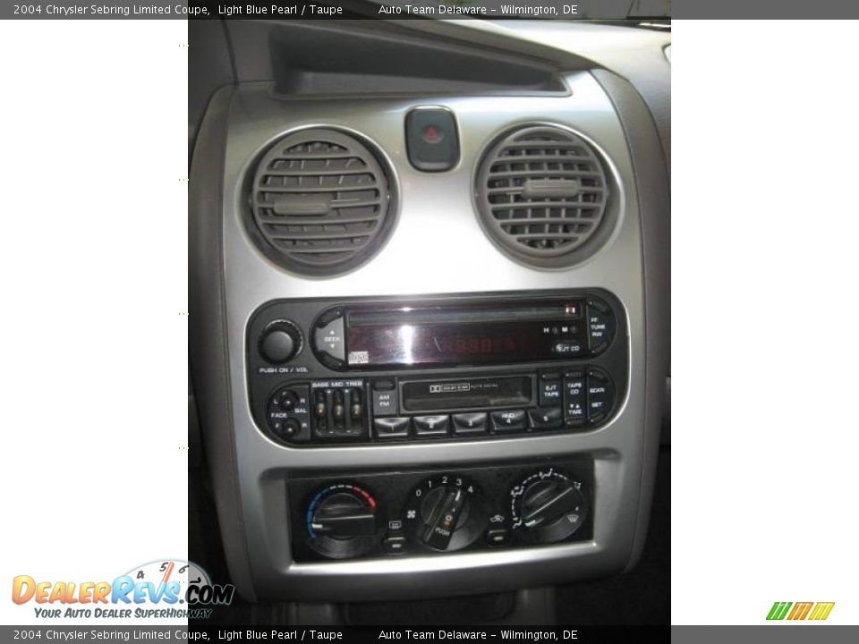 2004 Chrysler Sebring Limited Coupe Light Blue Pearl / Taupe Photo #11