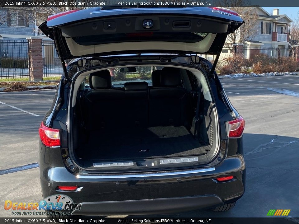 2015 Infiniti QX60 3.5 AWD Black Obsidian / Graphite Photo #8