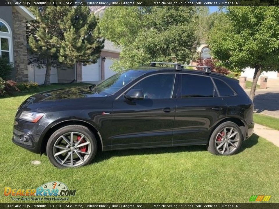 2016 Audi SQ5 Premium Plus 3.0 TFSI quattro Brilliant Black / Black/Magma Red Photo #1