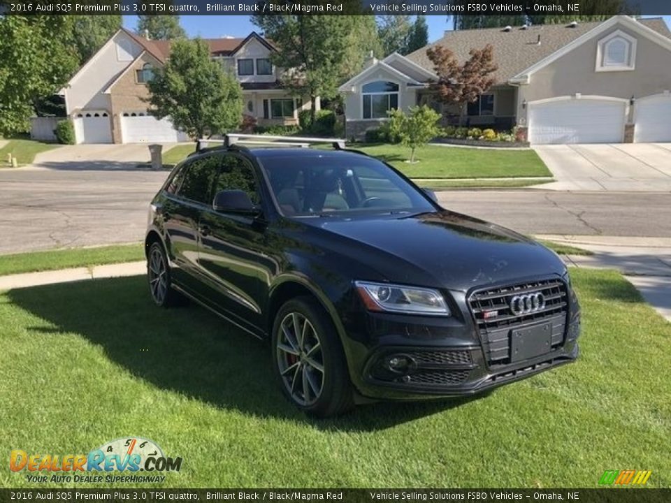 2016 Audi SQ5 Premium Plus 3.0 TFSI quattro Brilliant Black / Black/Magma Red Photo #4